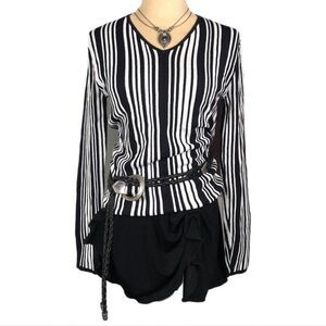 1state Women's Black and White Shirt